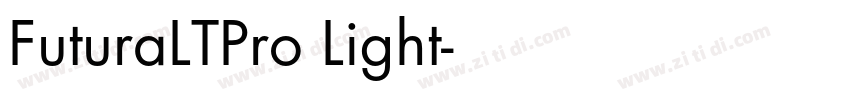 FuturaLTPro Light字体转换